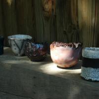 Pièces raku . Stage poterie en Ardèche